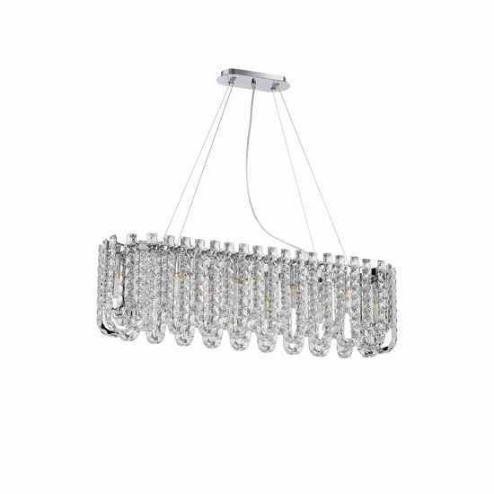 NW082-L1000*W280*H280(1500) OVAL CHROME (1) Люстра NW