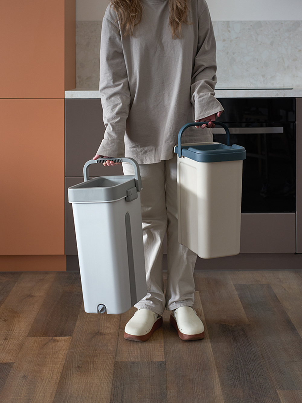 Швабра с отжимом и ведром cleanup, 7 л.