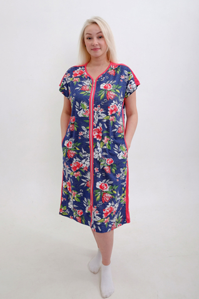 Халат женский "Х-4 К.П" молния (СТИЛЬ)