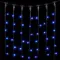 Светодиодный занавес 1*9 м., 900 синих LED ламп, черный провод ПВХ, LTC (PCL901-11-2B)