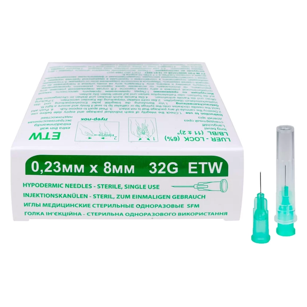 Игла для мезотерапии SFM ETW 32G 0,23 х 8 мм 50 шт
