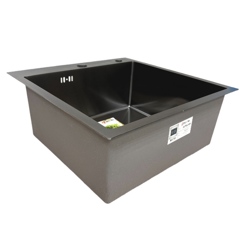 Мойка для кухни из нержавеющей стали врезная толщина 3мм AFLORN 50х50 Графит (3.0х220) AF95050F