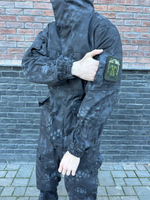 Костюм горка 6 флис осень-зима / чёрный питон