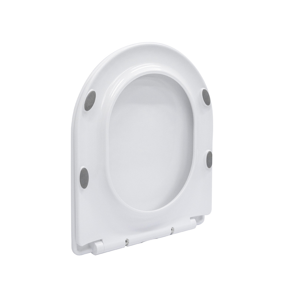 Сиденье для унитаза  WAVE RONDO дюропласт, микролифт, БЕЛЫЙ глянец