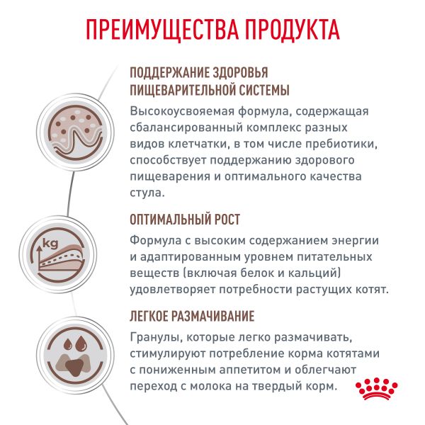 Сухой корм Royal Canin GASTROINTESTINAL KITTEN для котят от 2 до 10 месяцев при нарушениях пищеварения