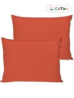 Постельное белье сатин Milky Garden "Корал" 2-спальное Наволочка 50х70 см 2 шт Простынь 240x215 см Пододеяльник 175x215 см