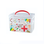 Коробка универсальная с ручкой и декором "multi box" 2 секции, 245х160х165 мм, (2л+3л) (бесцветный)