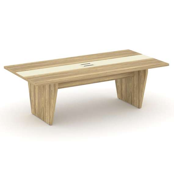 Corner Стол переговорный COR.PRG-24 Гикори Песочный/Ваниль 2400*1200*750