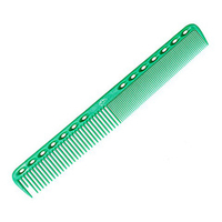 Зеленая многофункциональная расческа для стрижки 180мм с рельефным обушком Y.S. Park YS-339 Green