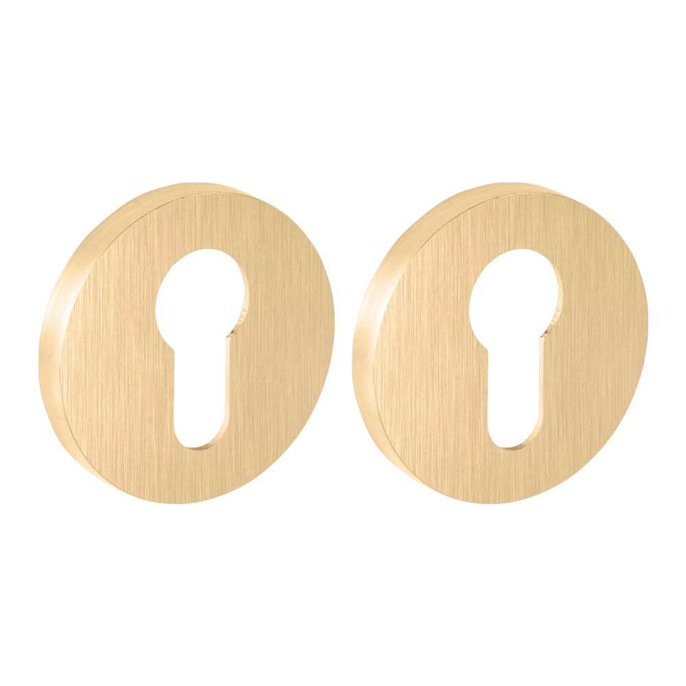 Накладка Fuaro (Фуаро) на цилиндр ET.R.SLR52 SSG-39 сатинированное золото