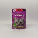 Желе говядина и ягненок, 75г корм для кошек влажный Whiskas
