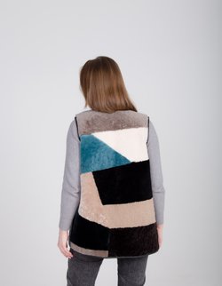 женский жилет из овчины