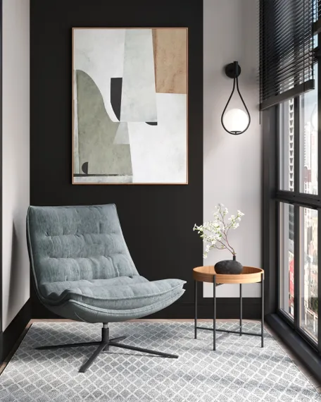 Кресло лаунж Lazy серый