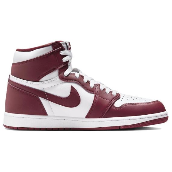 Jordan Air Jordan 1 Винтажные баскетбольные кроссовки High Top Белый и красный Унисекс
