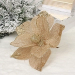 Украшение новогоднее «Пуансеттия - Вдохновение» 20 см, Шампань