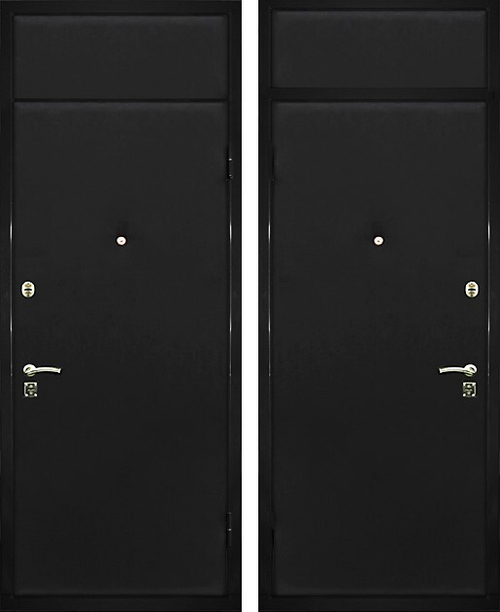 Квартирная дверь с фрамугой 1252 – тёплая и шумоизоляционная металлическая дверь