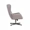 Кресло-качалка с оттоманкой Andrea, серое