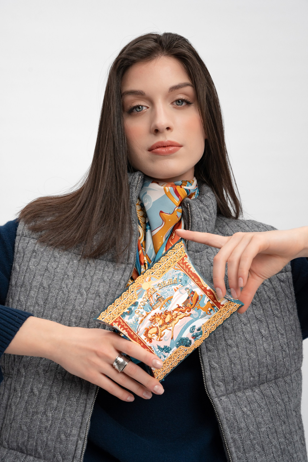 Платок «Русская зима»