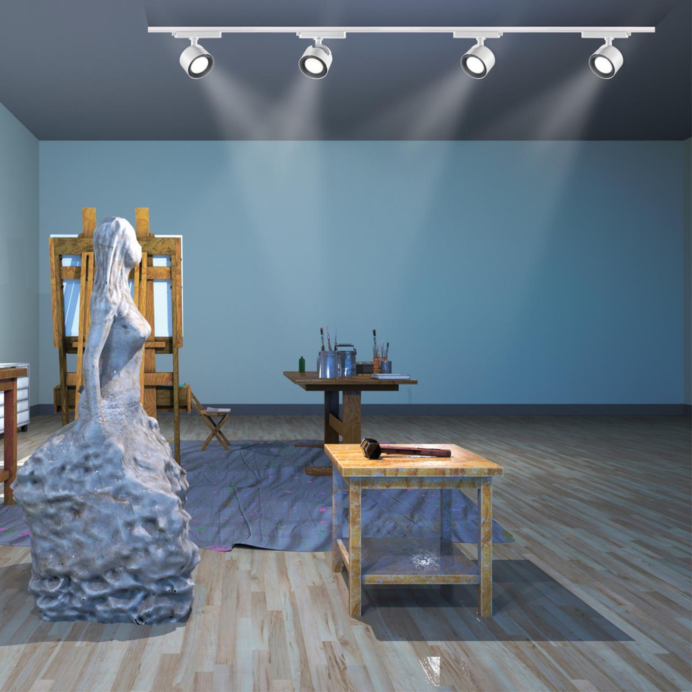 358432 PORT NT20 240 белый Светильник трековый однофазный трехжильный IP20 LED 4000K 20W 220-240V PIRUM