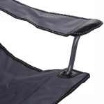 Кресло складное с подлокотниками до 120кг 85*88*53см серое