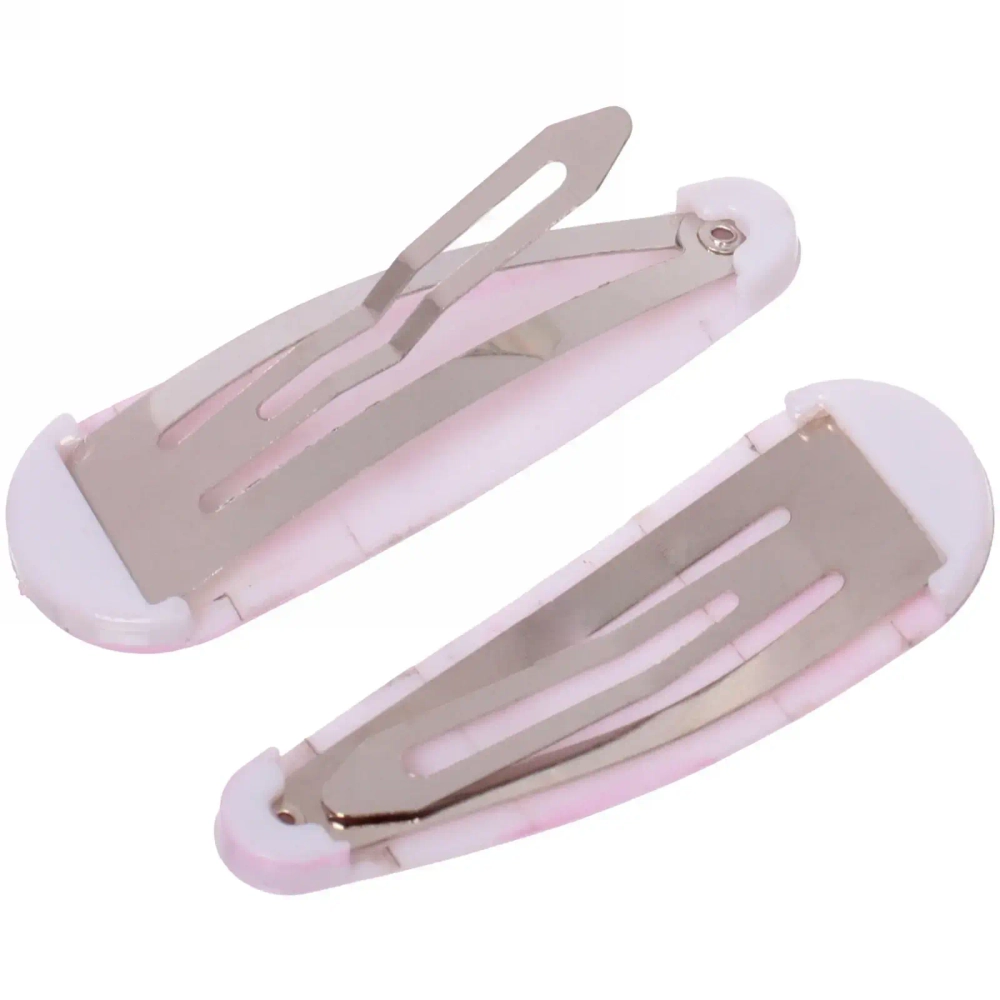 Зажимы для волос детские 2шт «Happy smile», зайка, микс 6 цветов, 5,5*1,5см