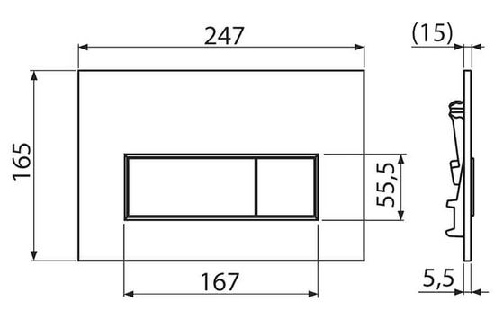 Инсталляция AlcaPlast AM101/1120-4:1 RU M571-0001, кнопка M571 хром, с шумоизоляцией