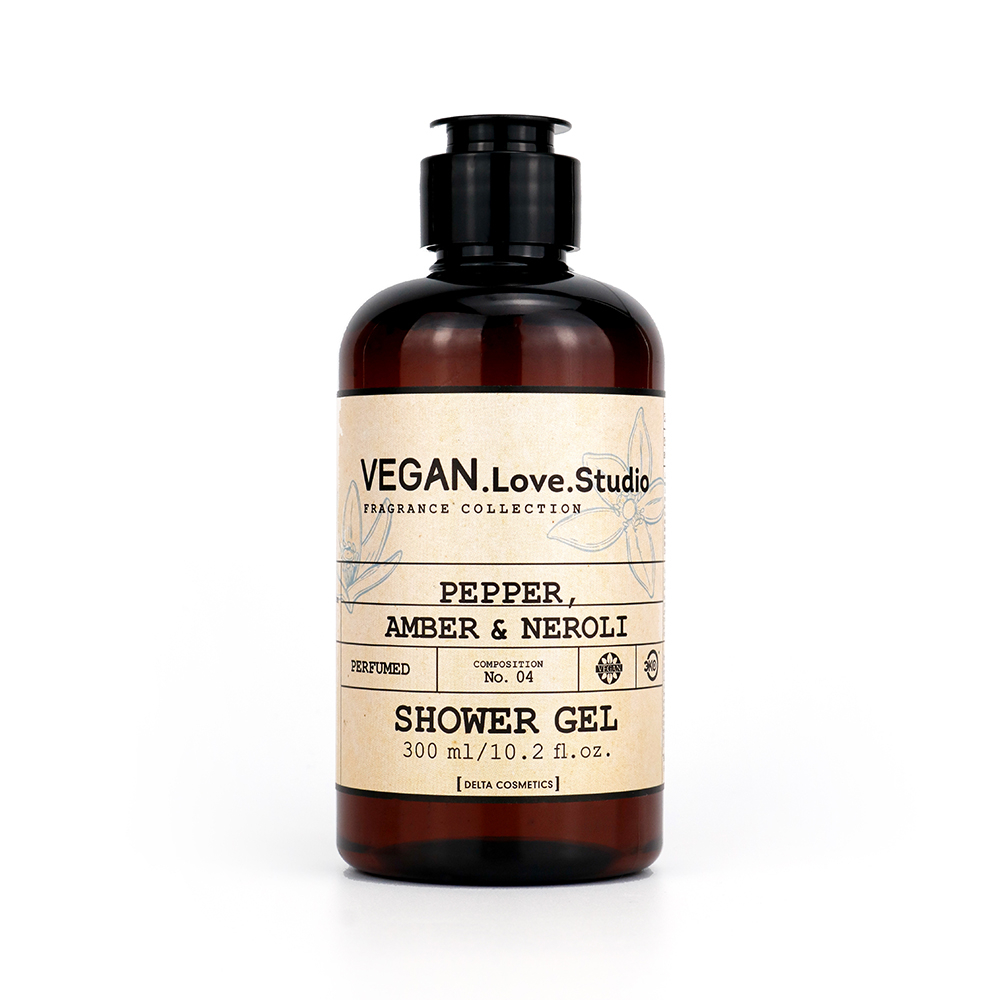 Набор космет. VEGAN.Love.Studio "Pepper, Amber, Neroli", (гель д/душа 300 мл + крем-лосьон 150 мл)