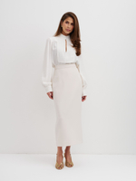 Юбка-карандаш, молочная