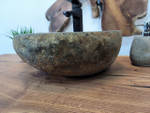 Раковина из речного камня RS-65785 44х33х15 из натурального камня