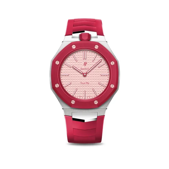 Корпус для часов POP-Swatch x AP - OTTO ROSSO из 2 ремешков