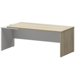 Стол руководителя левый KZ-20L Кронберг/Белый 2000x900x750 Кортез