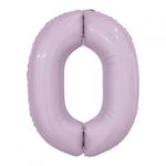 Agura Шар 40" / 102 см "Цифра 0" Орхидея Slim (БГ-60)