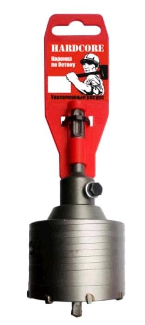 Коронка кольцевая по камню SDS+  70мм  в сборе (адаптер+св) /Hardcore   110070