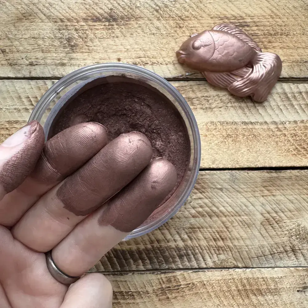 Пигмент медный 10 мкм - 100 гр (металлическая медная пудра) для краски и гальваники