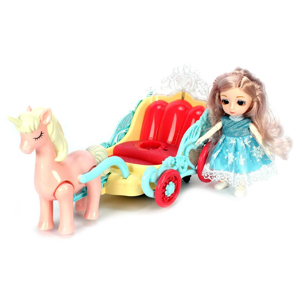 Карета с лошадью и куклой коробка 0817C-2