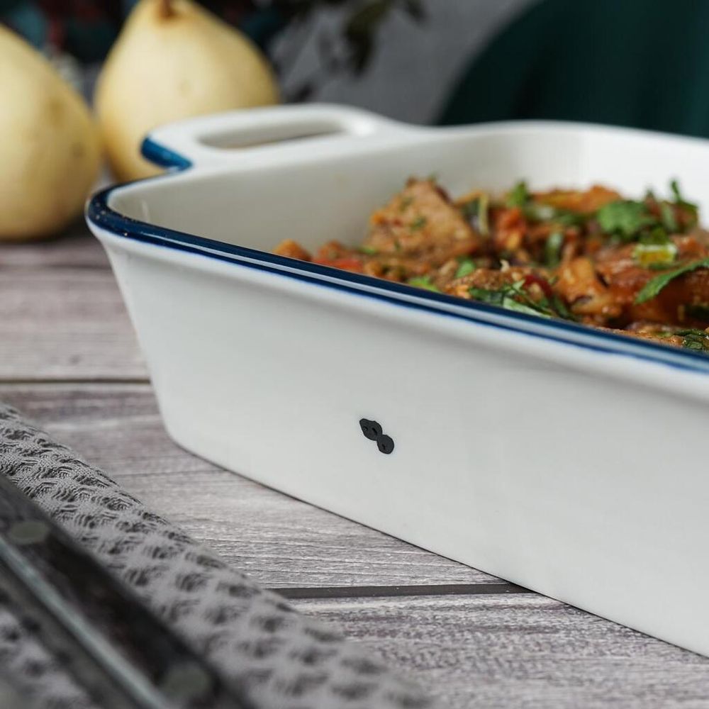 Блюдо прямоугольное 27,3*21,2 см h5,6 см 1475 мл с ручками   P.L. Proff Cuisine [1]