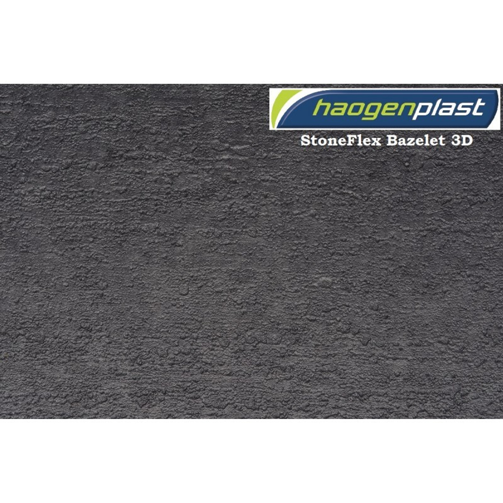 Пленка ПВХ 1,65х25,00м "Haogenplast StoneFlex", Bazelet, серый
