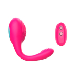 Розовое виброкольцо с пультом ДУ I-Moon Candy MY-1001