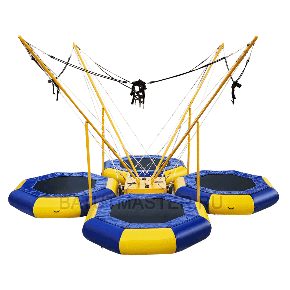 Батут-банджи «Полёт», 4-местный, 5×5×5 м