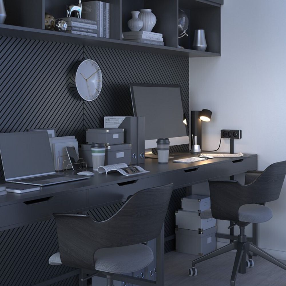 Розетка тройная с заземлением Werkel Gallant (черный/хром) W5073135