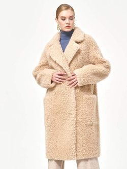 Шуба чебурашка тедди пальто, SilverFox (арт. S1177rm02bz)