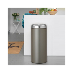 Ведро для мусора Brabantia Touch Bin платина 30л общий вид