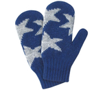 Варежки "Микки" синий/серый меланж р.14, 1 шт.