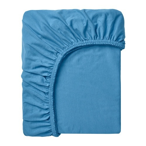 VARVIAL Простынь на резинке 160х200 см, синяя