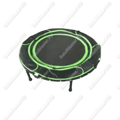 Каркасный батут, диаметр 3,3 фт, черно-зеленый