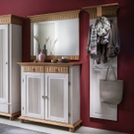 Вешалка настенная Хельсинки, большая, белый/антик