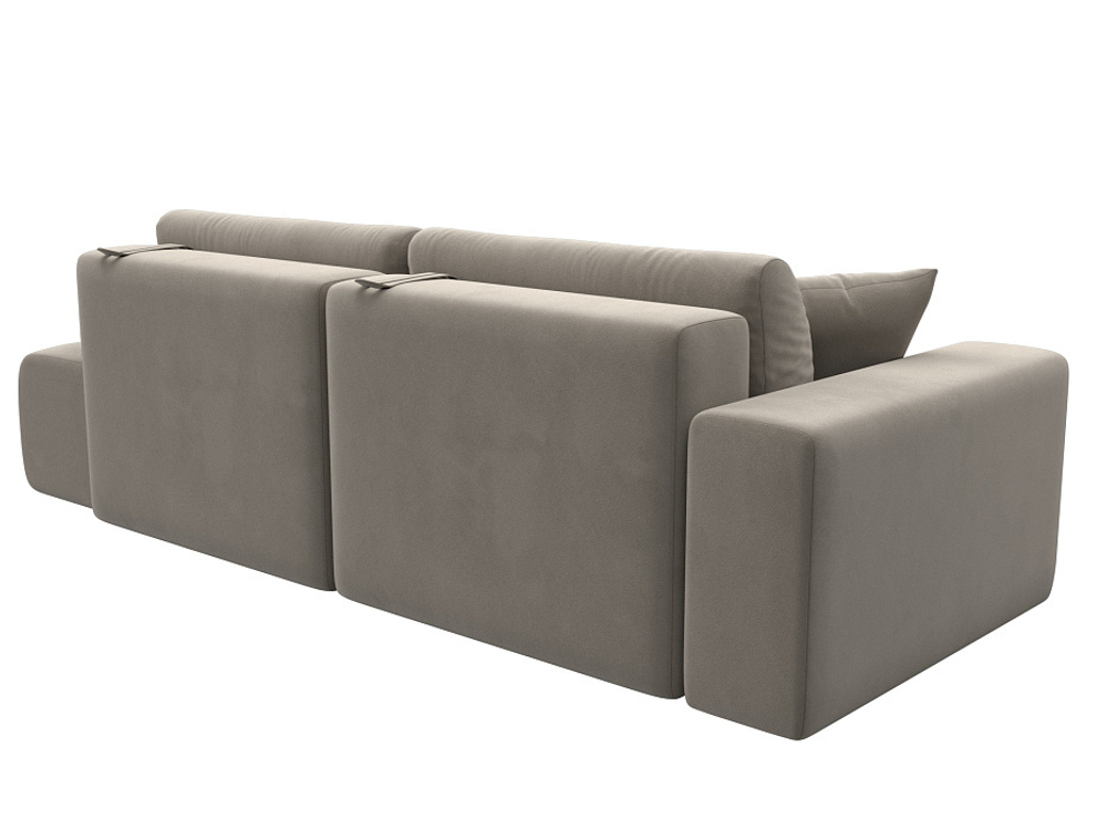 Диван угловой Лига-036 НПБ Модерн левый угол МИКРОВЕЛЬВЕТ Бежевый