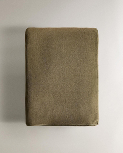 Zara Home - Флисовый плед, зеленый, 220x240 см