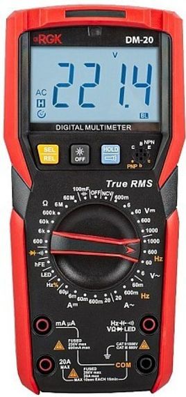 Цифровой мультиметр RGK DM-20 с поверкой