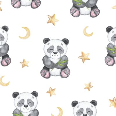 Панда и звезды
